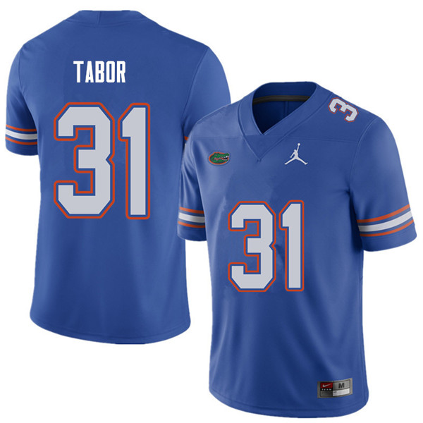 Jordan Brand Men #31 Teez Tabor Florida Gators College Football Jerseys Sale-Royal